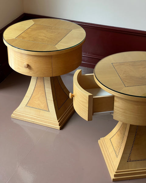 Pair of Vintage Art Deco Bedside Chests (sold as a pair)