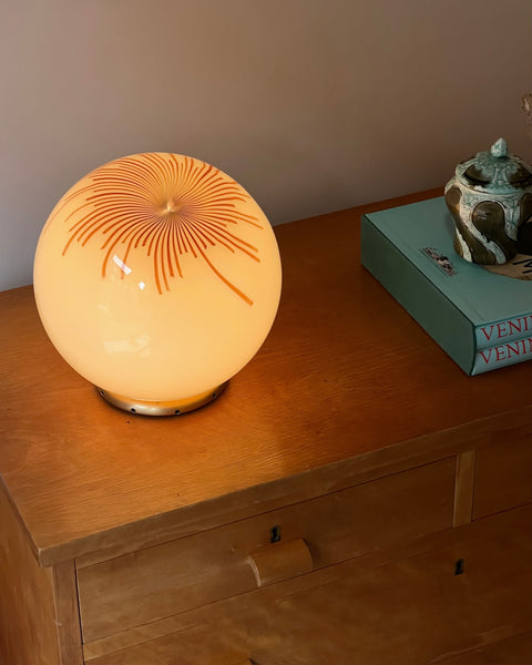 Vintage Ludovico Diaz de Santillana Murano Anemone table lamp