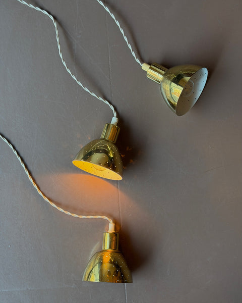 Vintage Flora brass ceiling lamp by Hans-Agne Jakobsson for Markaryd (3 available)