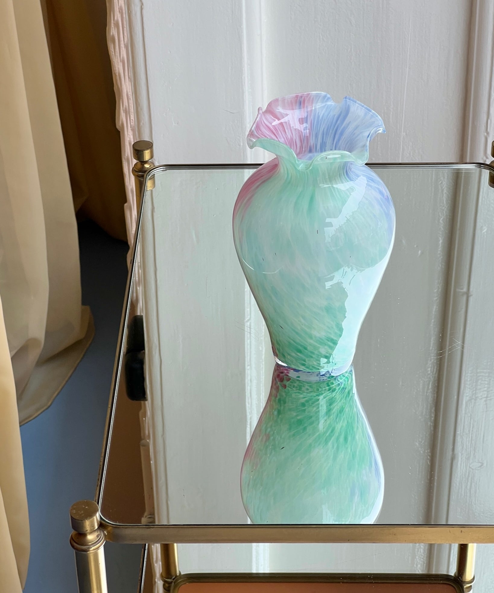 Vintage multi-coloured Murano vase