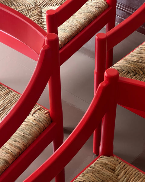 Carimate chair by Vico Magistretti - Red