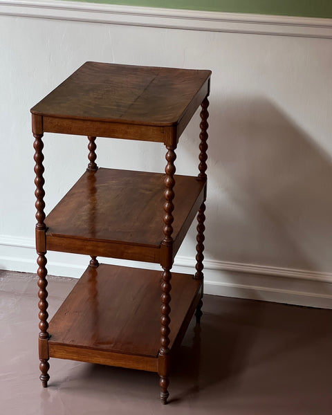 Vintage wooden bobbin etagere/shelves