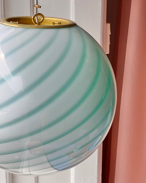 Ceiling lamp - Aqua green swirl (D40)