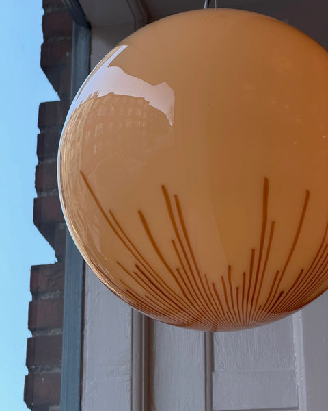 Vintage Ludovico Diaz de Santillana Murano Anemone ceiling lamp (D40)