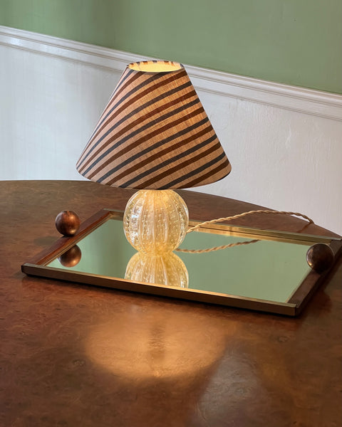 Vintage golden Murano table lamp (incl. lampshade)