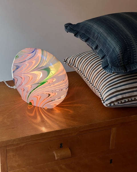 Vintage multi-coloured Murano table lamp