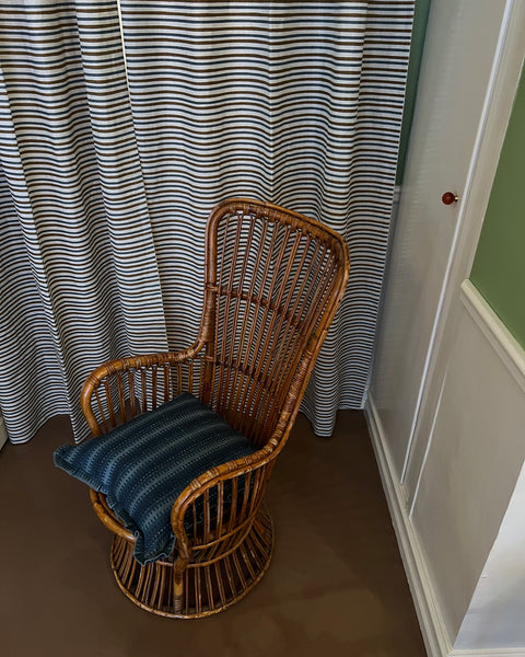 Vintage rattan chair by Fratelli Castano