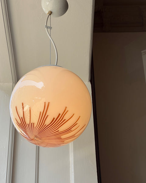 Vintage Ludovico Diaz de Santillana Murano Anemone ceiling lamp (D25)