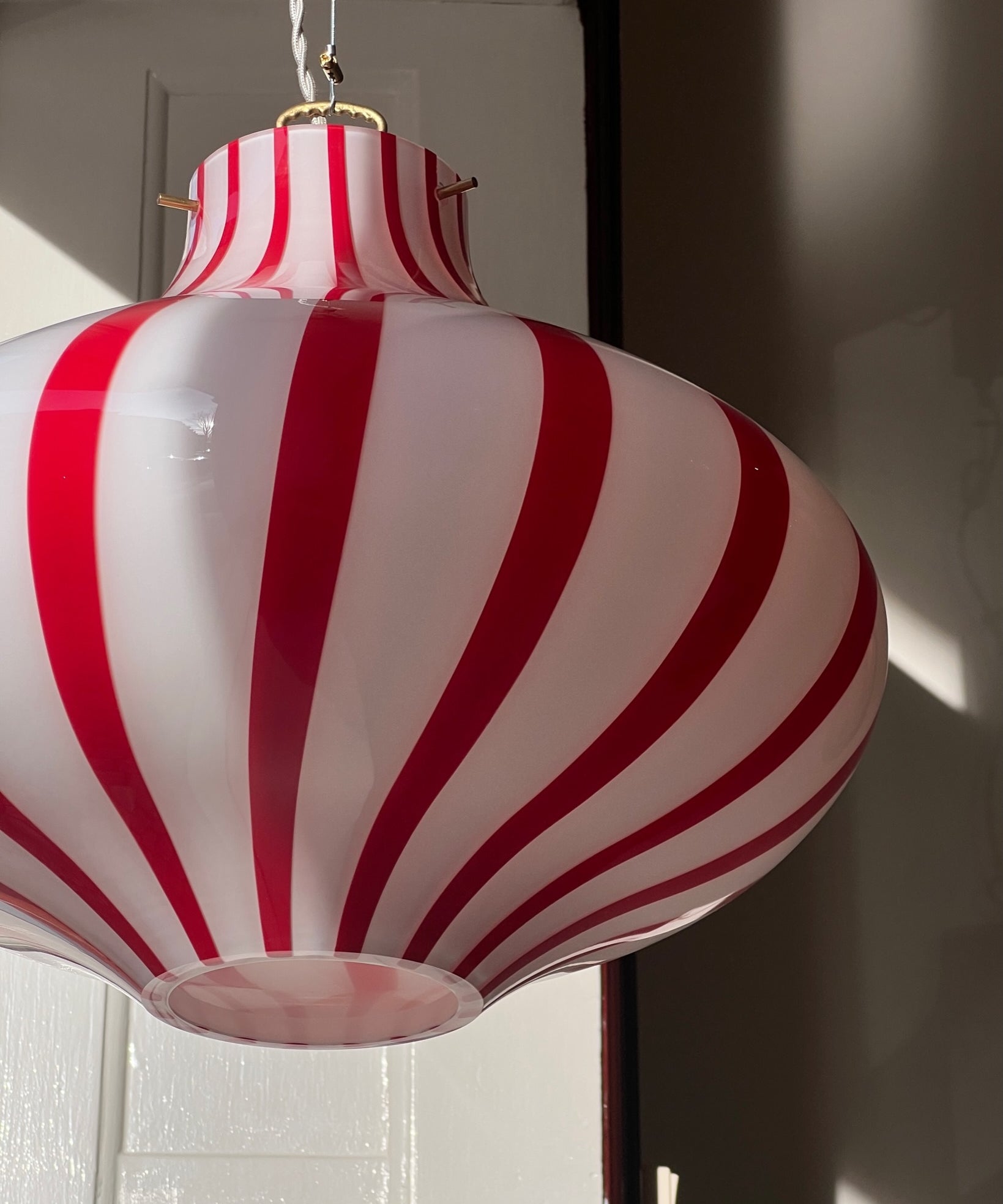 Ceiling lamp - Red vertical stripes Cipolla (D40)