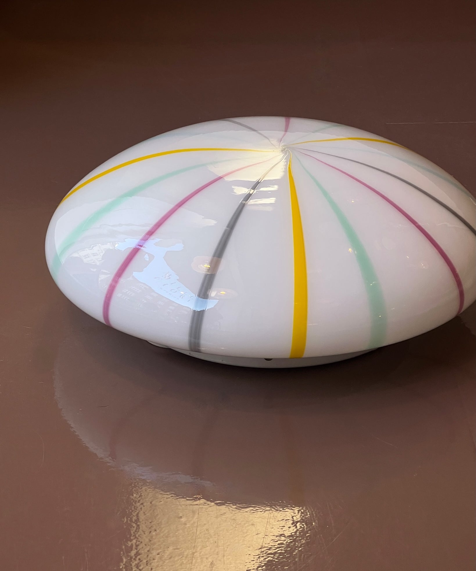 Vintage Murano multi-colored ceiling/wall lamp (D38)