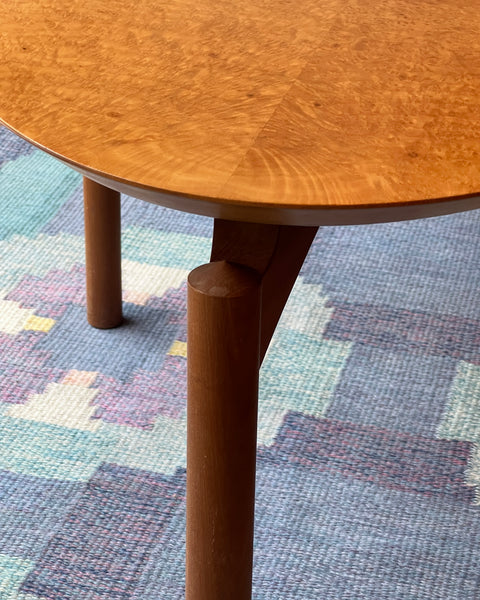 Vintage oak coffee table by Ole Wanscher