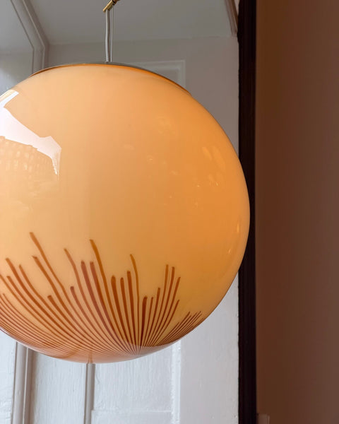 Vintage Ludovico Diaz de Santillana Murano Anemone ceiling lamp (D40)