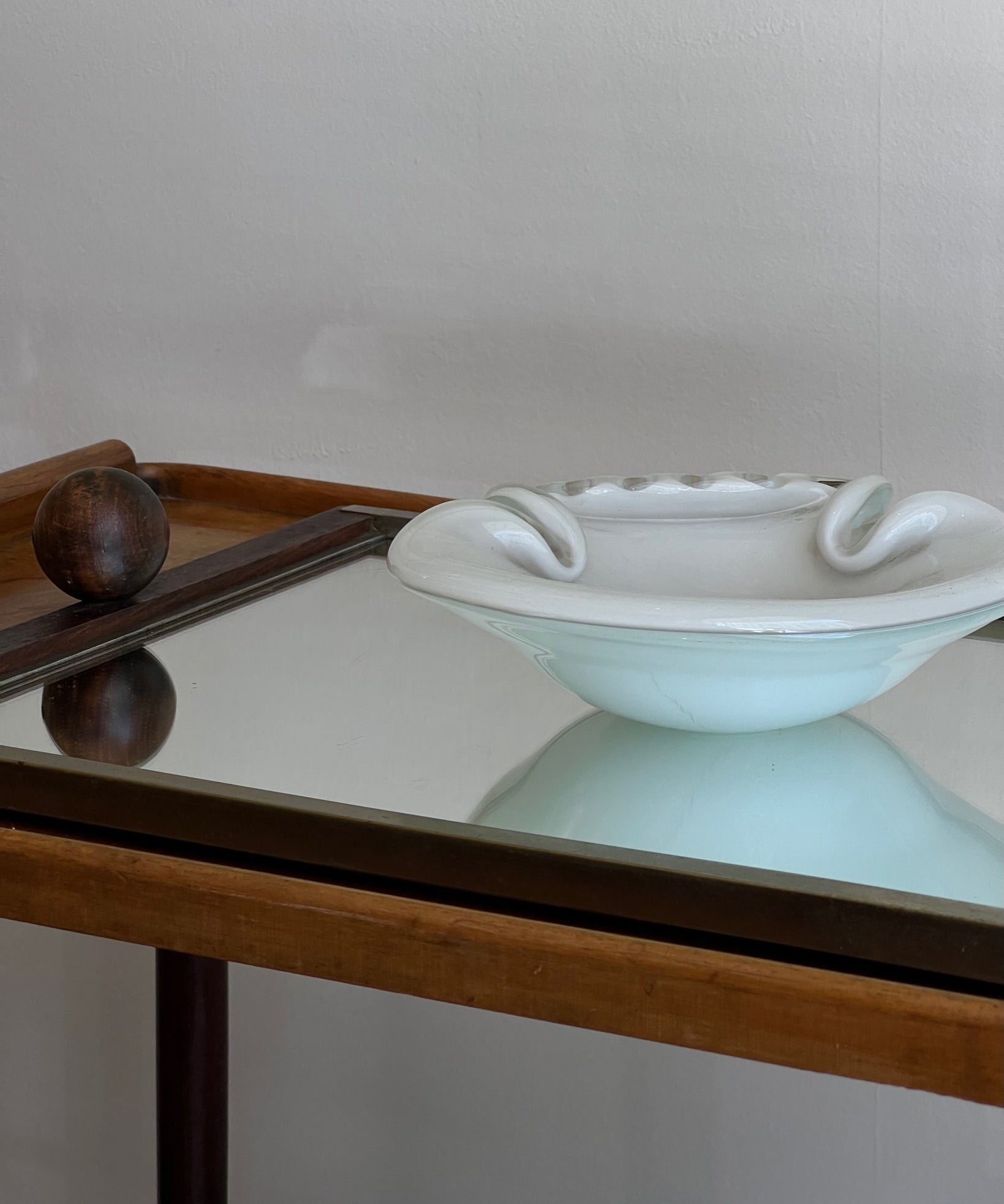 Vintage Murano shell bowl