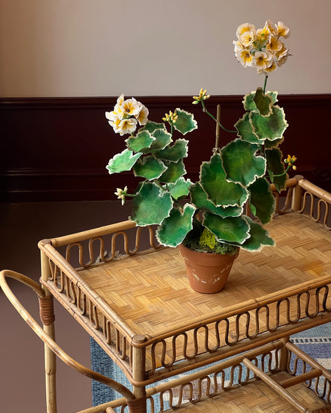 Paper flower ”Yellow pelargonium"