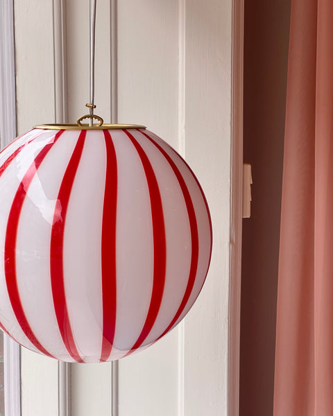 Ceiling lamp - Red vertical stripes (D40)