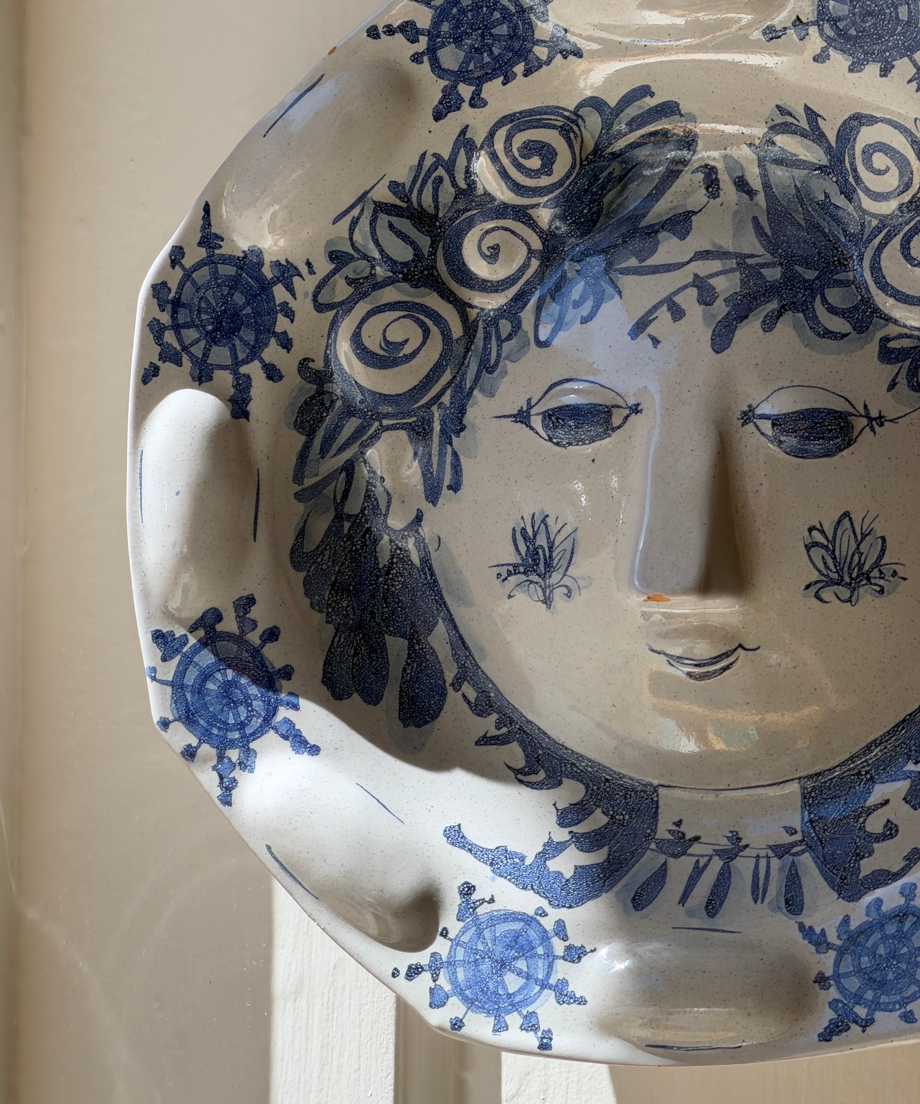 Vintage Bjørn Wiinblad ceramic wall plate