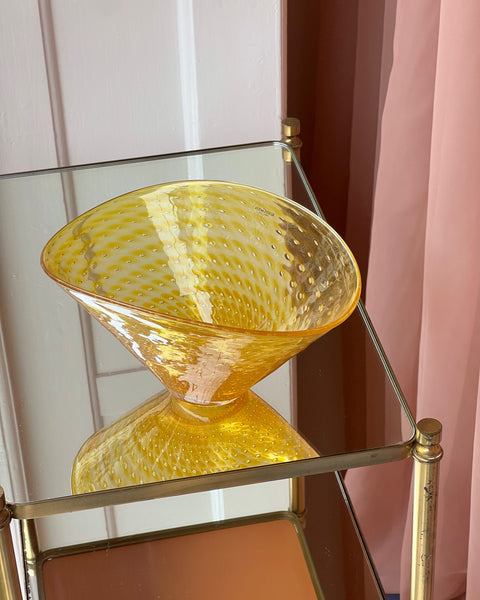 Vintage golden Murano bowl