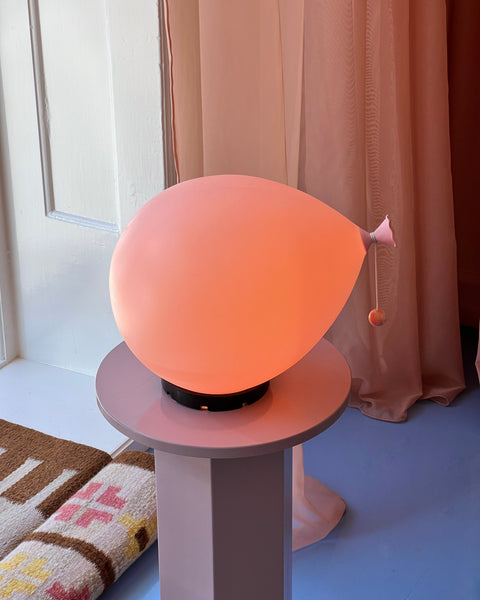 Vintage pink balloon wall lamp by Yves Christin for Bilumen (Medium)