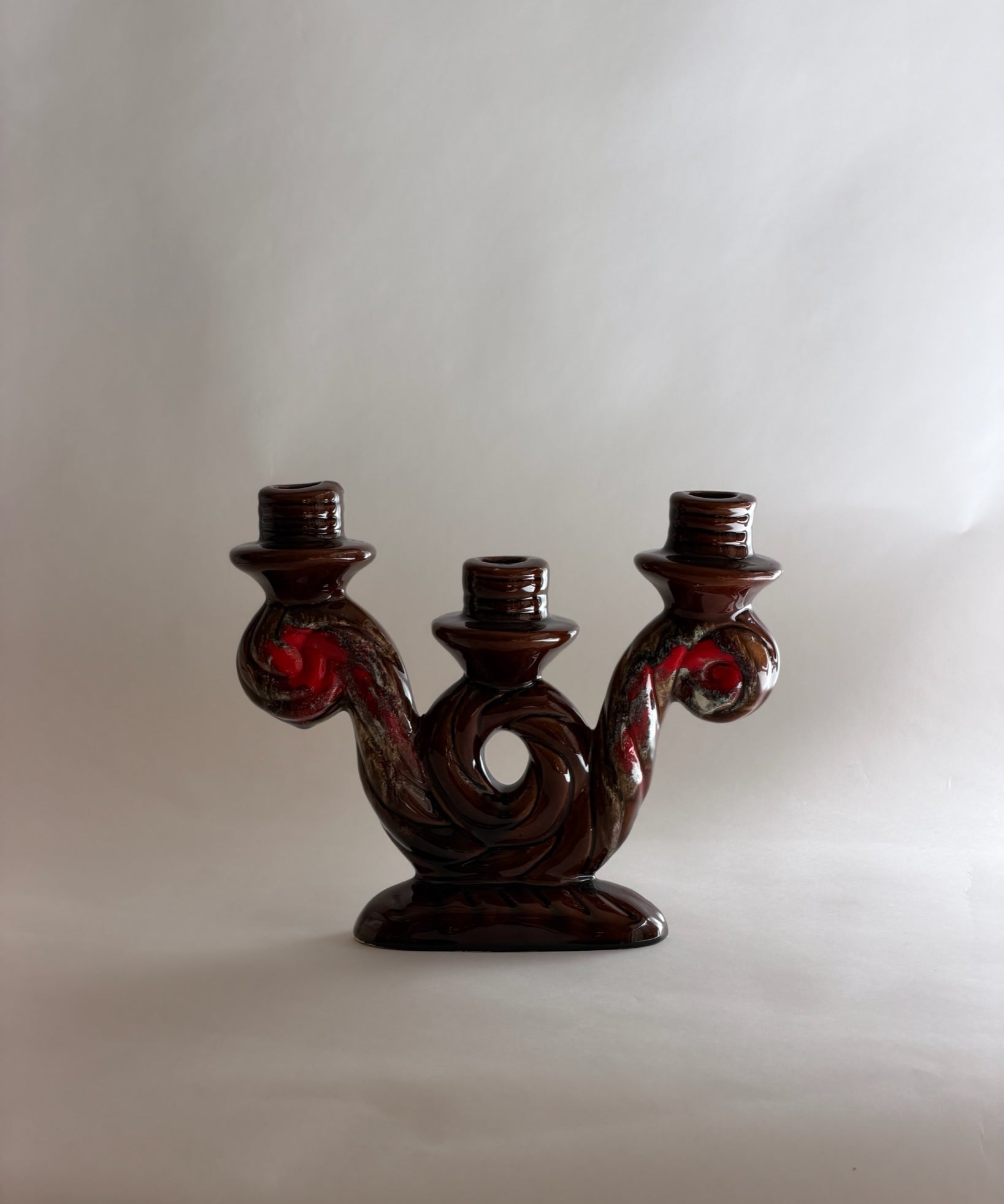 Vintage Vallauris ceramic candle holder
