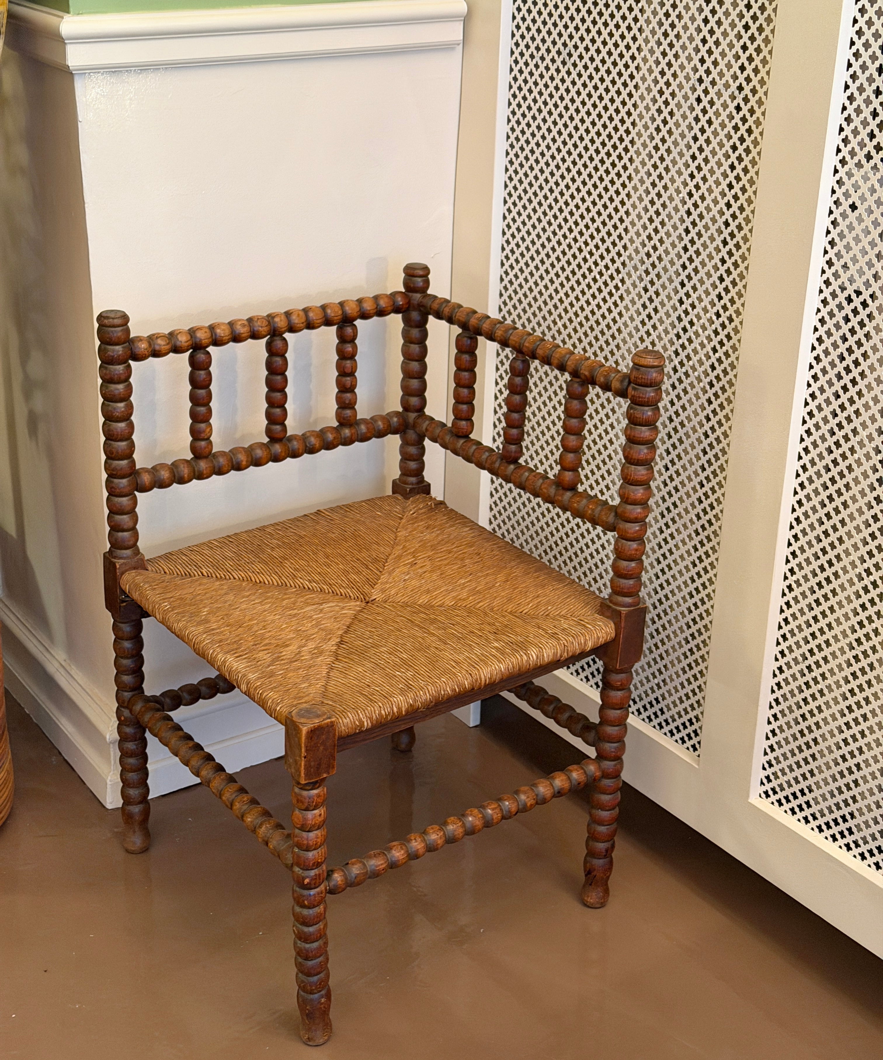 Vintage Bobbin corner chair