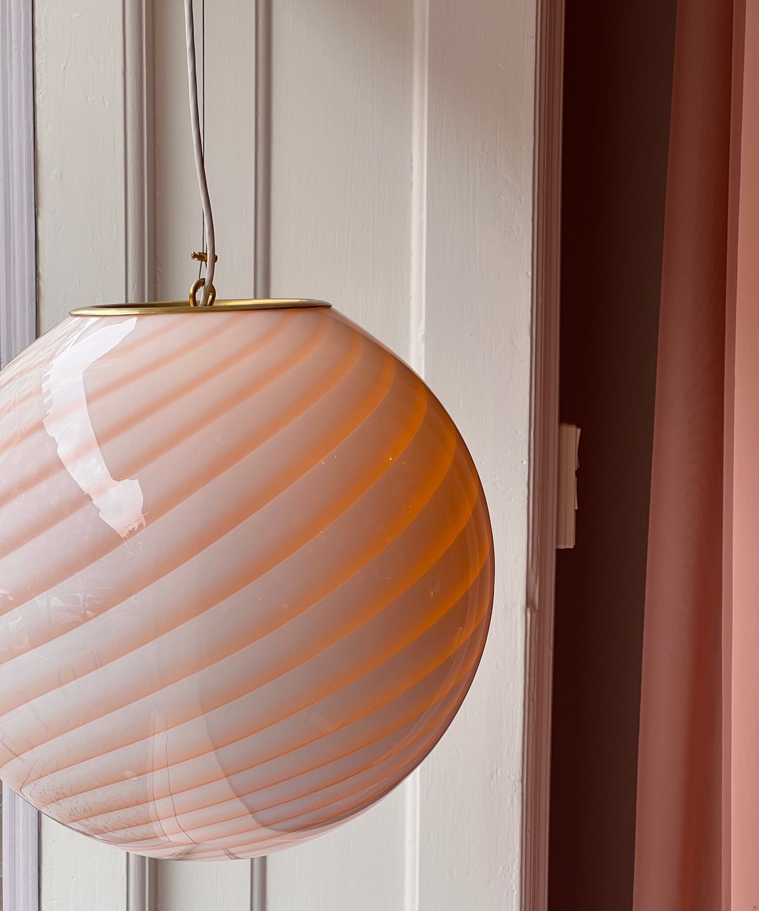 Candy ceiling lamp - Caramel swirl (D40)