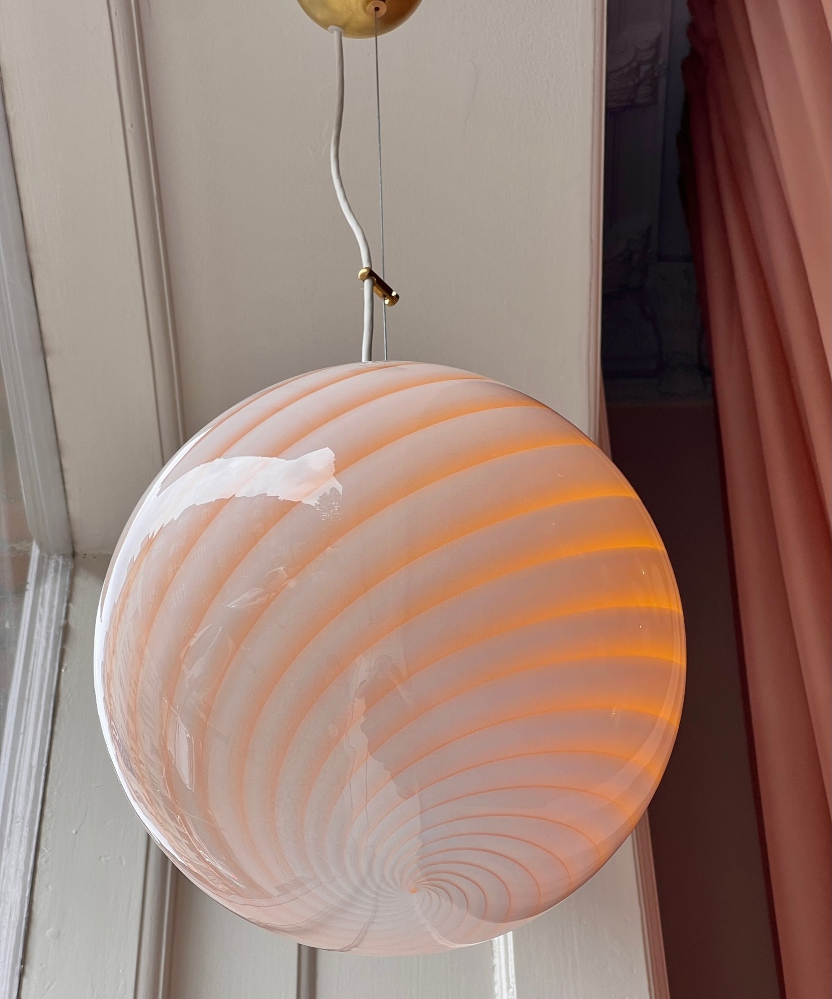 Candy ceiling lamp - Caramel swirl (D30)