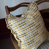 Marianne ruffled cushion - Saffron