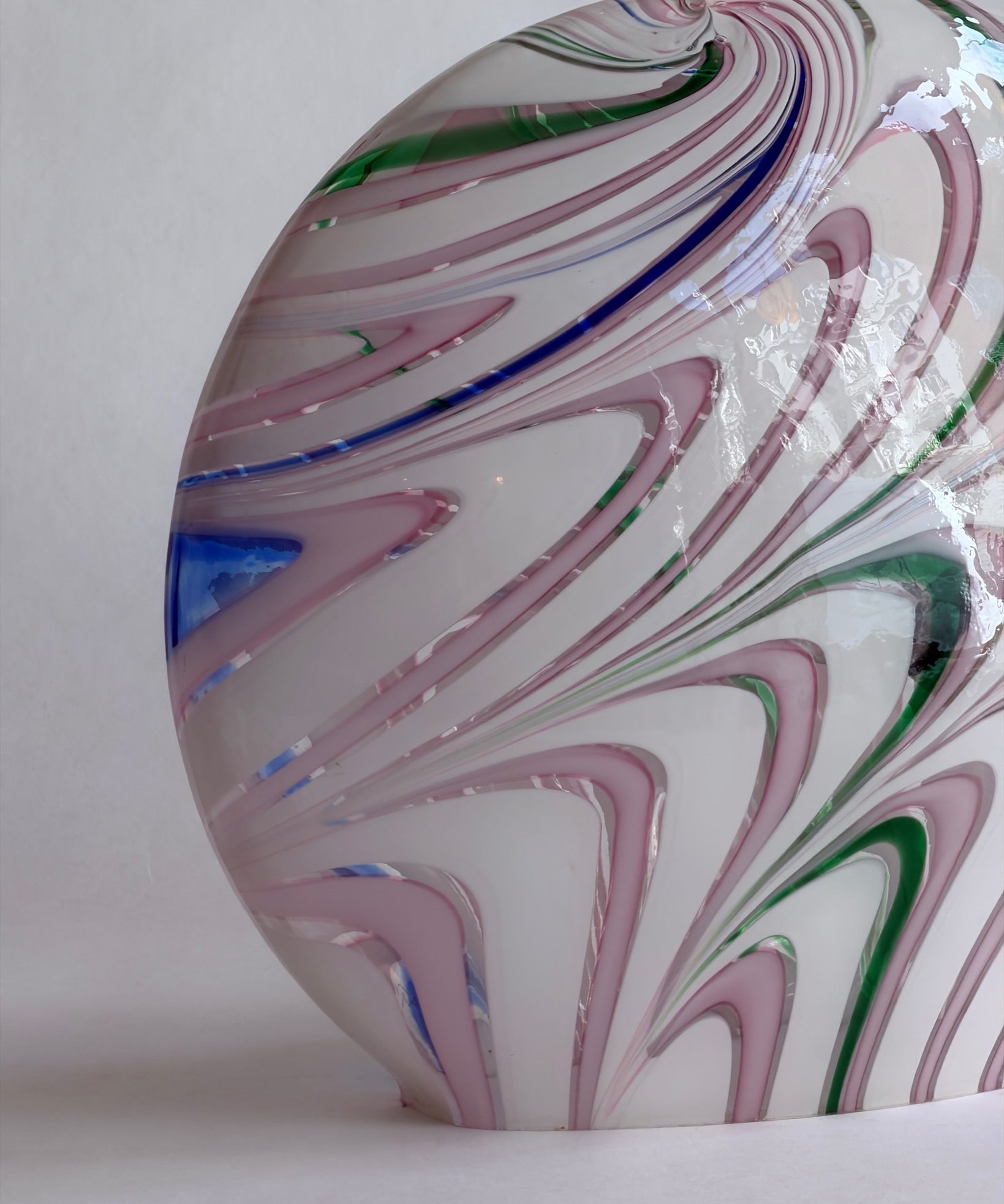 Vintage multi-coloured Murano table lamp