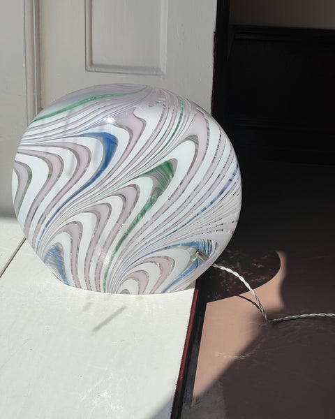 Large vintage multi-coloured Murano table lamp