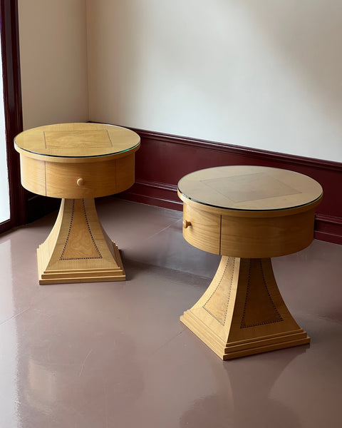 Pair of Vintage Art Deco Bedside Chests (sold as a pair)