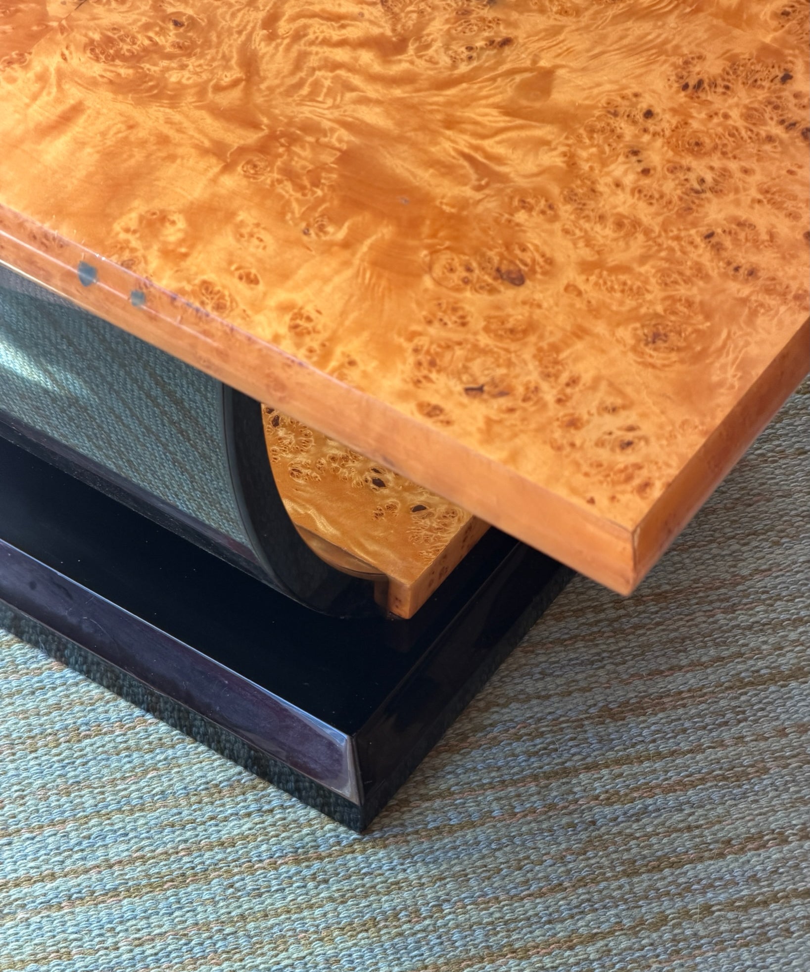 Vintage burl coffee table