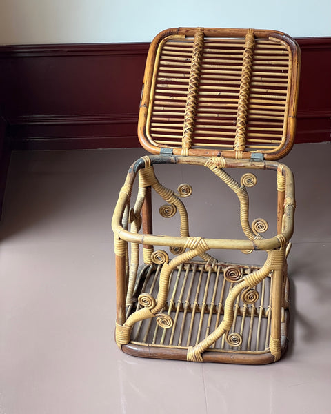 Vintage rattan chest