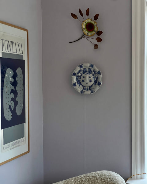 Vintage Bjørn Wiinblad ceramic wall plate