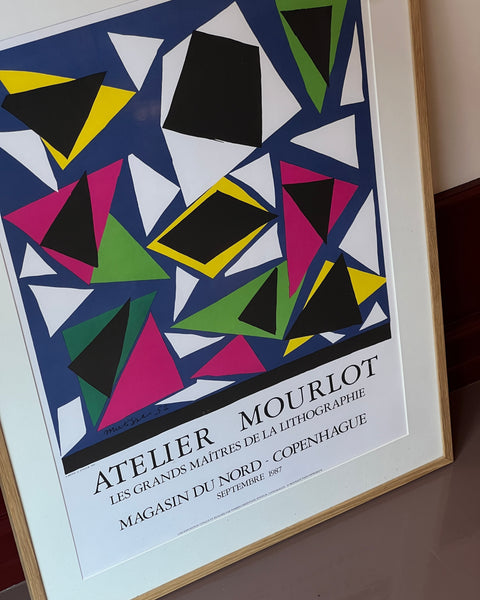 Vintage L'atelier Mourlot Poster by Henri Matisse exhibition poster