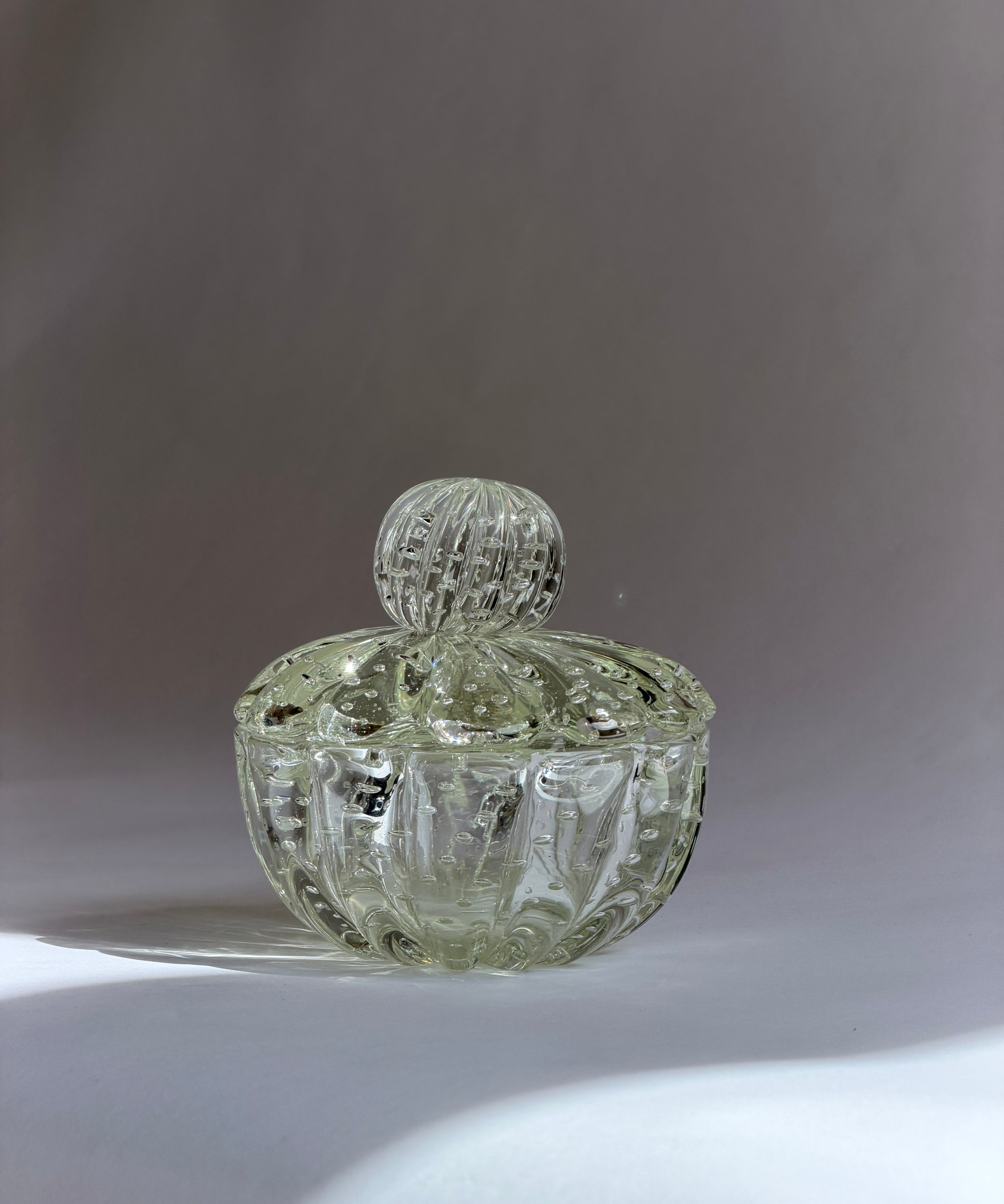 Vintage clear Murano bonbonniere
