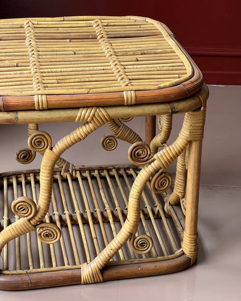 Vintage rattan chest