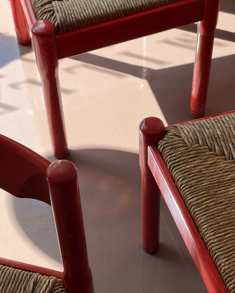 Carimate chair by Vico Magistretti (Red) (3 available)