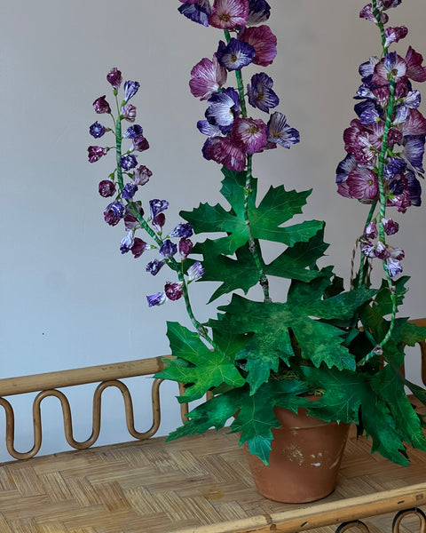 Paper flower ”Two tone purple delphinium”