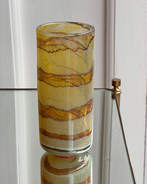 Vintage golden swirl vase