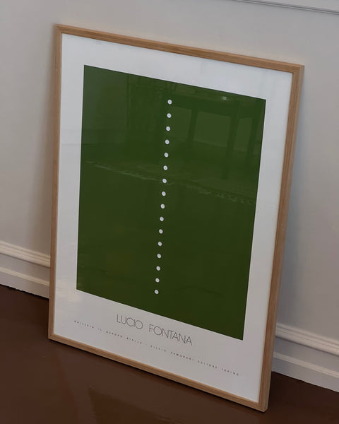 Vintage Lucio Fontana exhibition poster, Galleria Il Quadro Biella Torino (Copy)