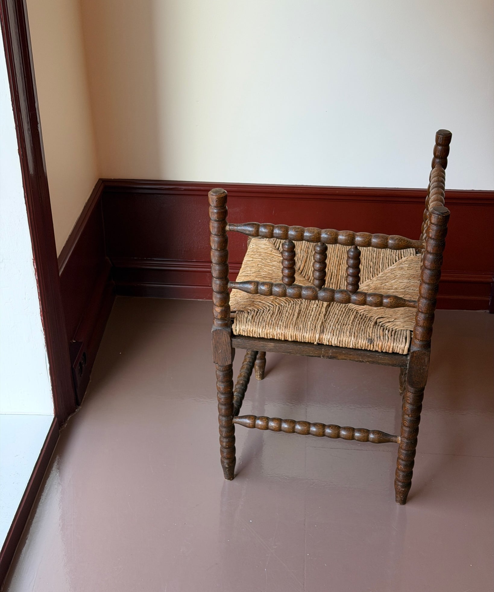 Vintage Bobbin corner chair
