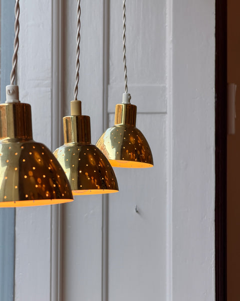 Vintage Flora brass ceiling lamp by Hans-Agne Jakobsson for Markaryd (3 available)