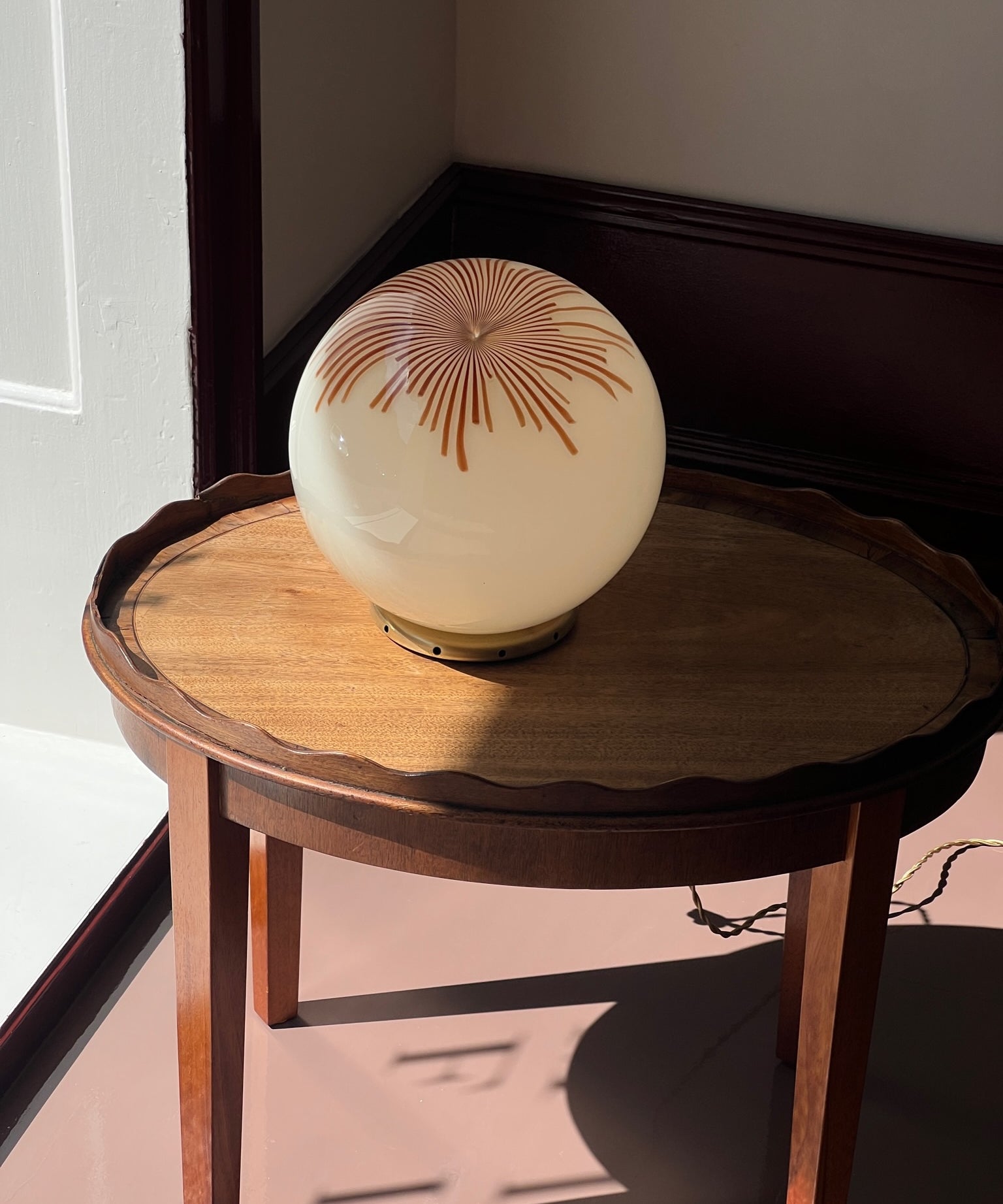 Vintage Ludovico Diaz de Santillana Murano Anemone table lamp