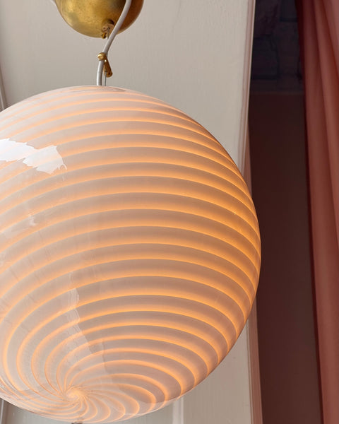 Ceiling lamp - Light yellow/cream swirl (D30)