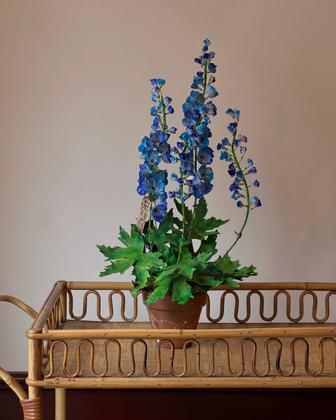 Paper flower ”Two tone blue delphinium”