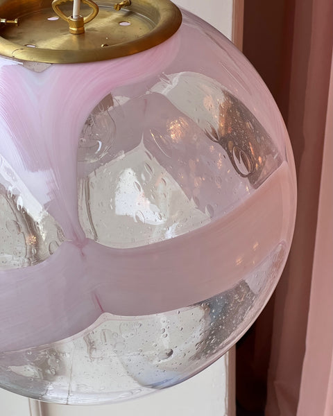 Ceiling lamp - Pink / clear (D40)