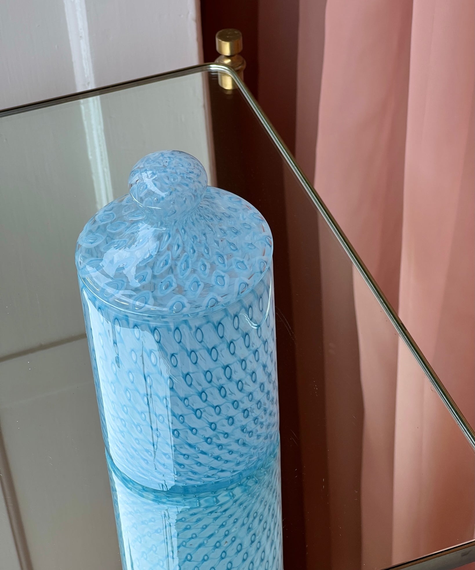 Vintage blue Murano bonbonniere