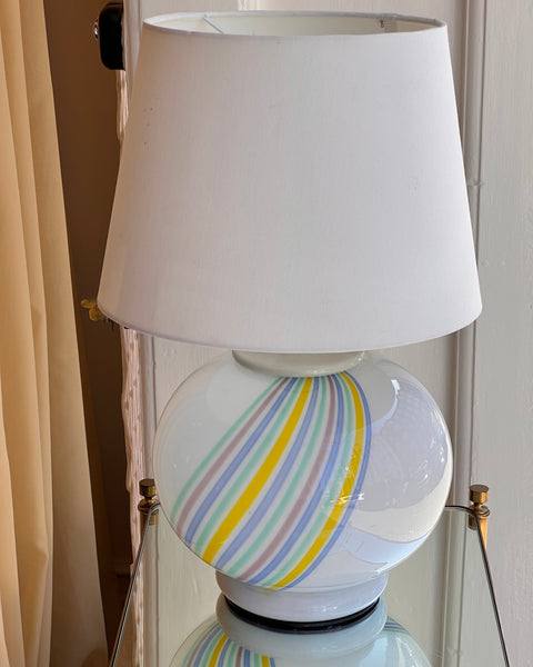 Vintage multi-coloured Murano table lamp (without shade)