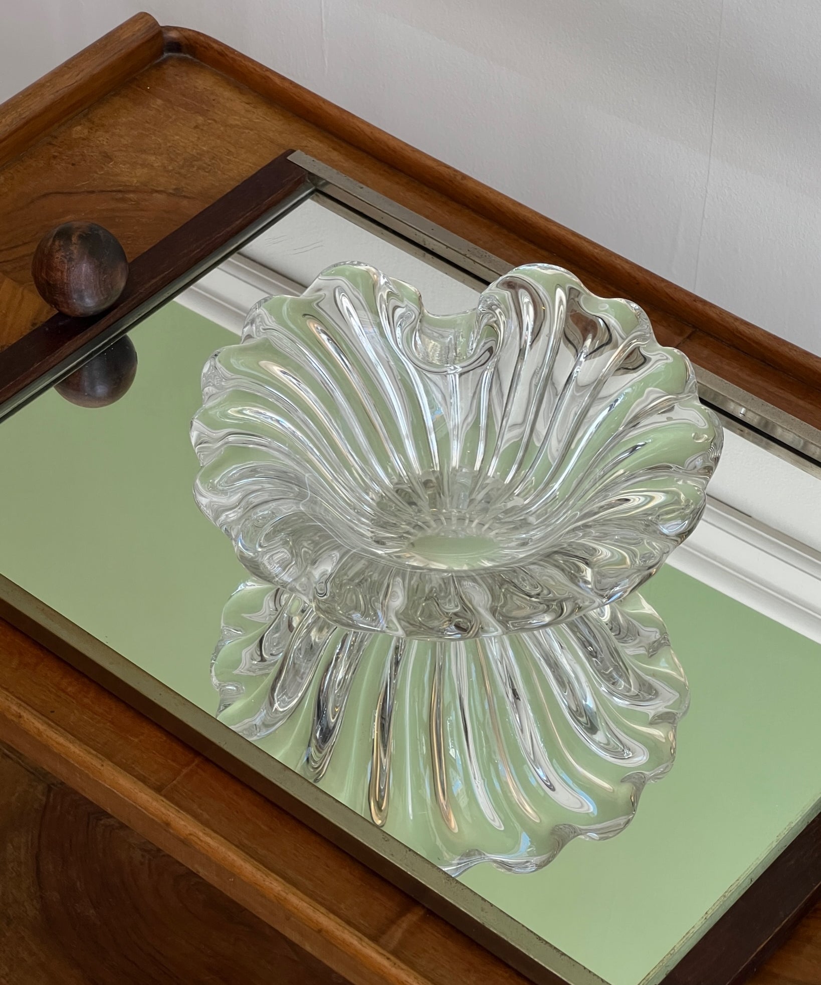 Vintage clear Murano bowl
