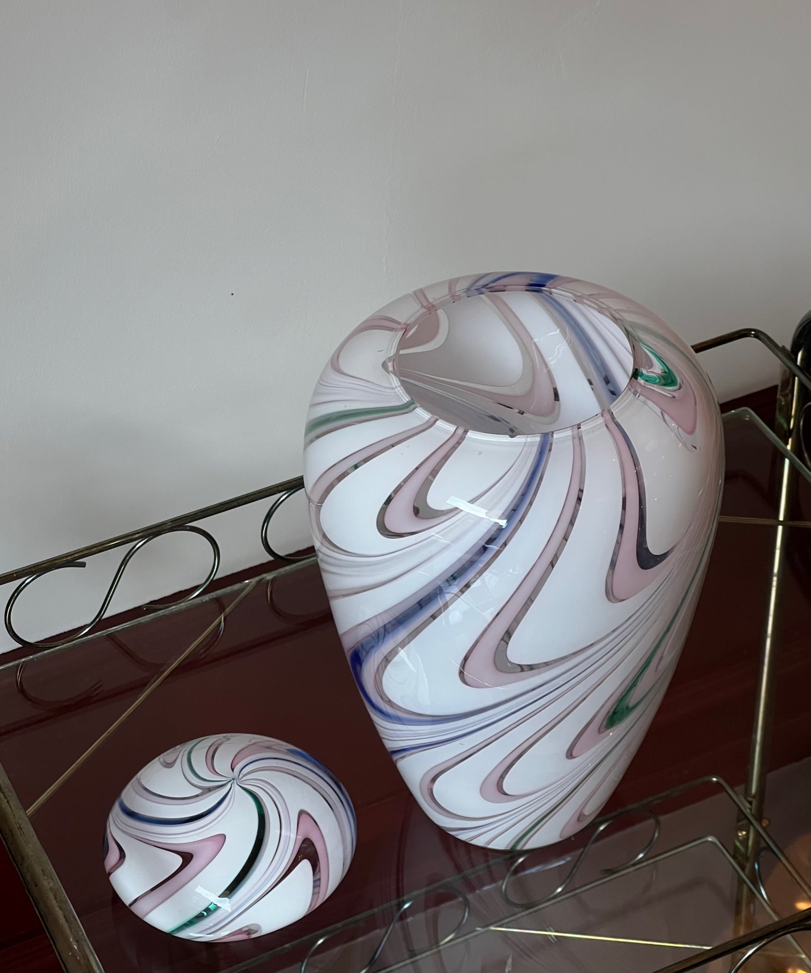 Vintage large multi Murano bonbonniere